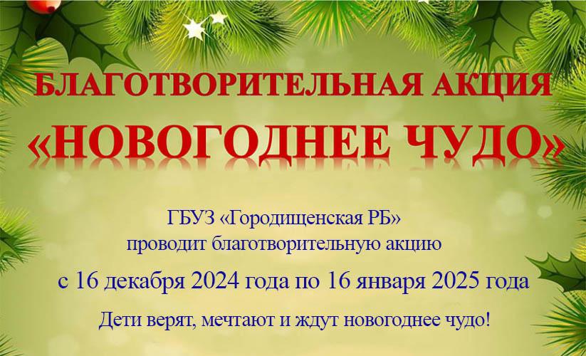 Благотворительная акция «Новогоднее Чудо»